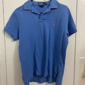 Custom Slim Fit Stretch Mesh Polo Shirt Sz Medium